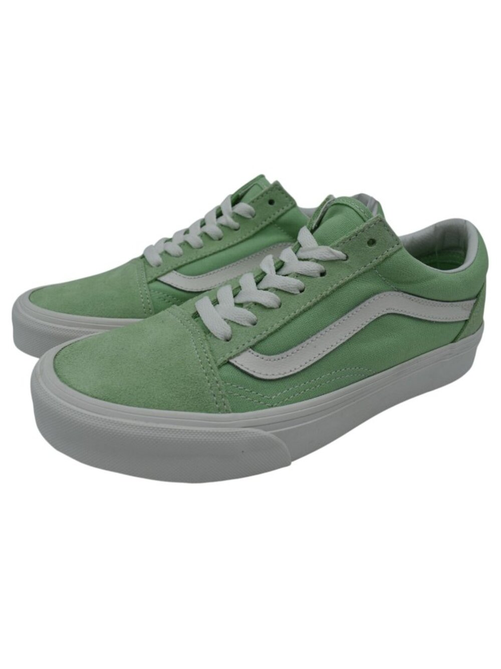 Vans Womens Size 7 Old Skool Pastel Cacti Green Suede Lace Up Sneakers Shoes